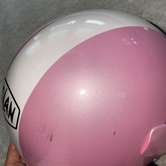 Classic Vintage Nolan N30 Scooter Helmet in Pink/White - Picture 5 of 10